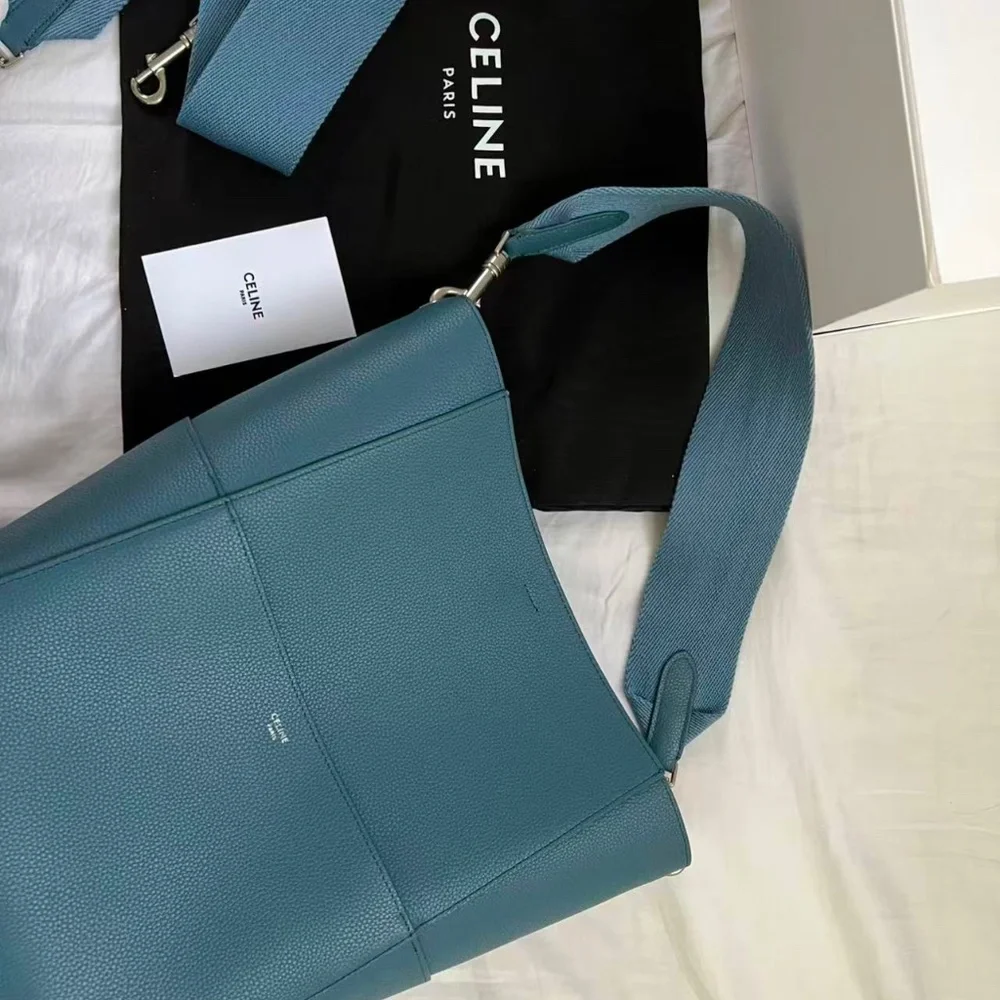 CELINE  Soft Grained Calfskin Sangle Bucket Bag - Picture 10 of 11